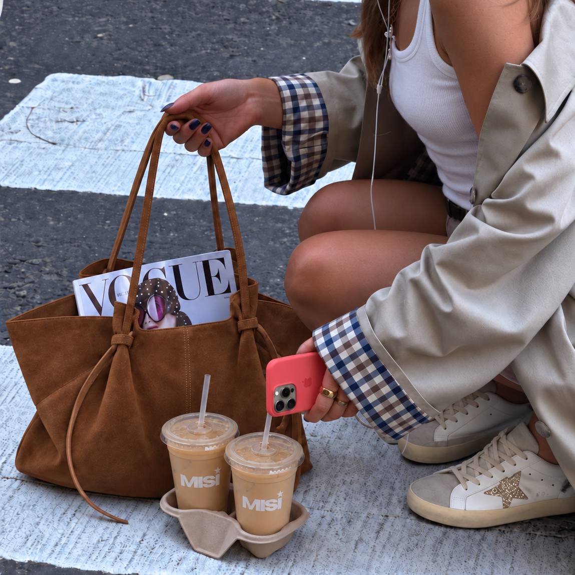 "Sienna" Bag Camel Brown
